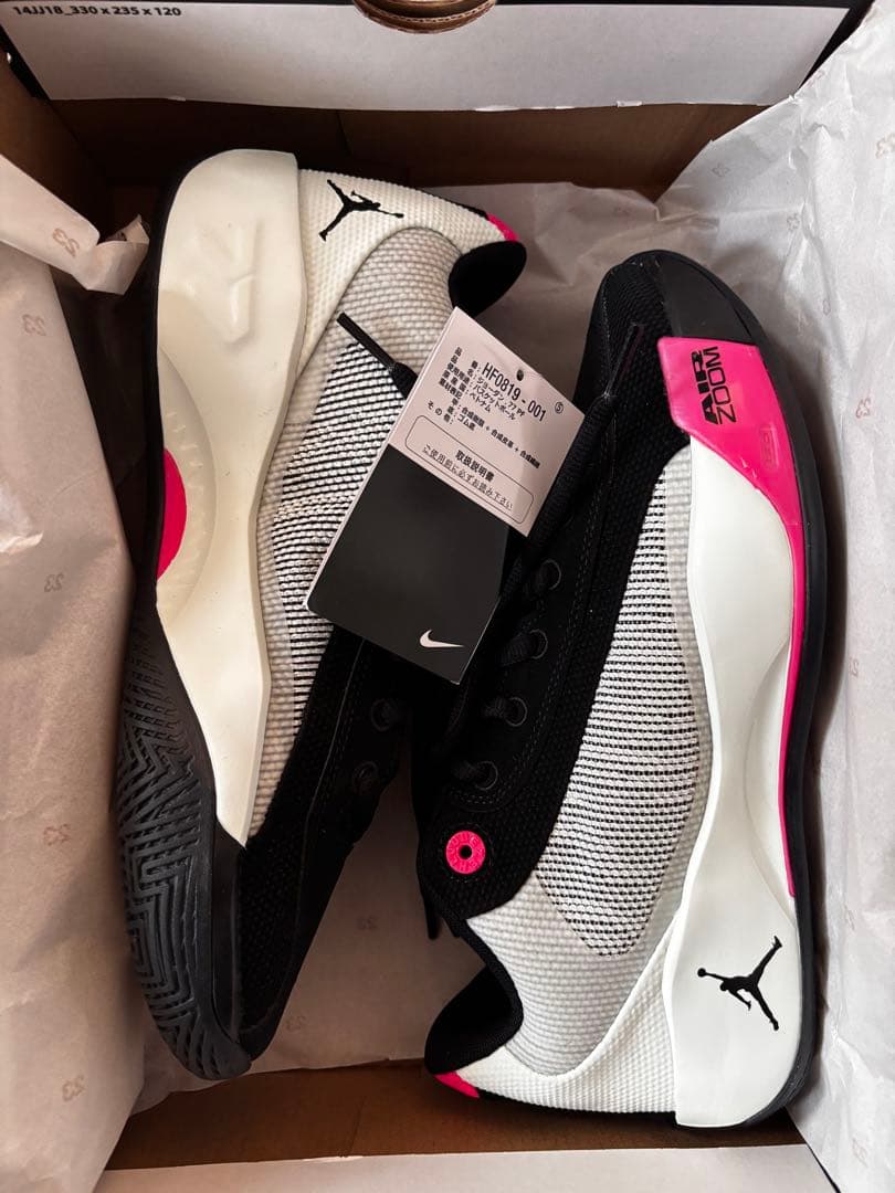 【新品未使用】luka77 Jordan バスケットボールシューズ 黒/ピンク