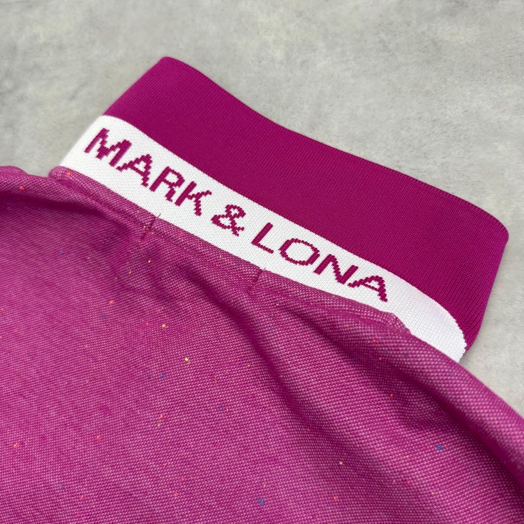 美品 MARK & LONA マークアンドロナ ポロシャツ ピンク L
