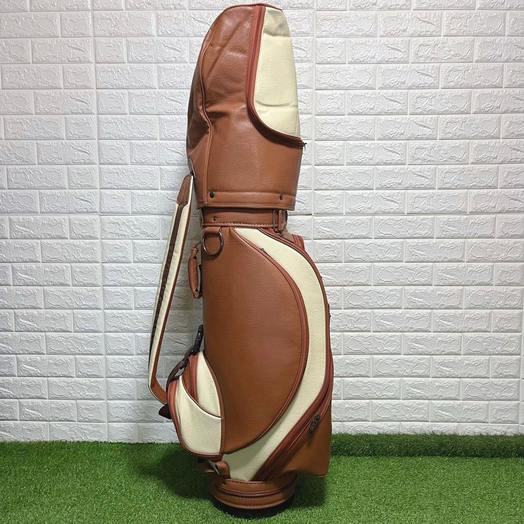 極美品 入手困難 CLUBGLOVE レトロ オールレザー 9型キャディバッグ