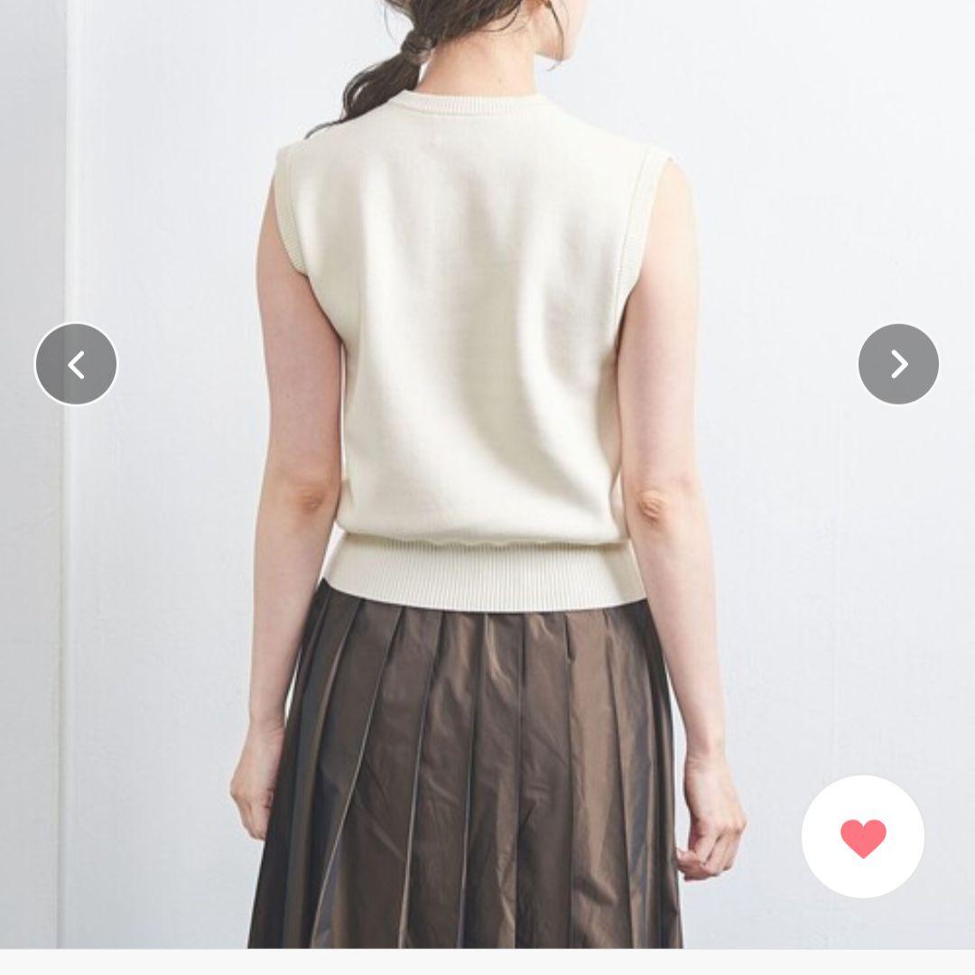 UNITED ARROWS 3D フラワーモチーフ ノースリーブニットベスト