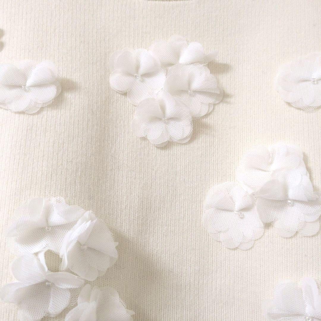 UNITED ARROWS 3D フラワーモチーフ ノースリーブニットベスト
