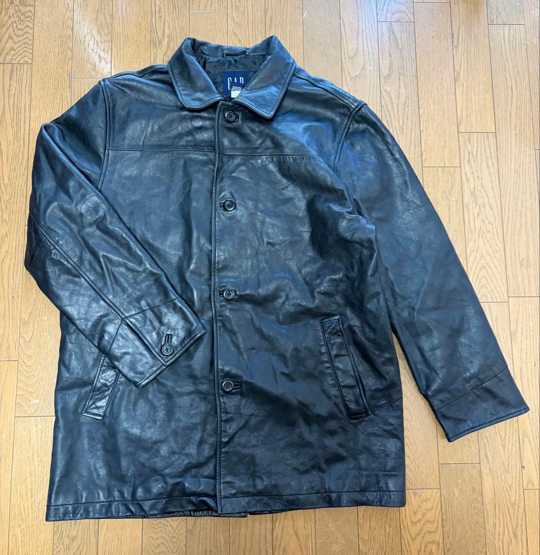 90s OLD Gapオールド ギャップ レザー カーコート 野村訓市 着用