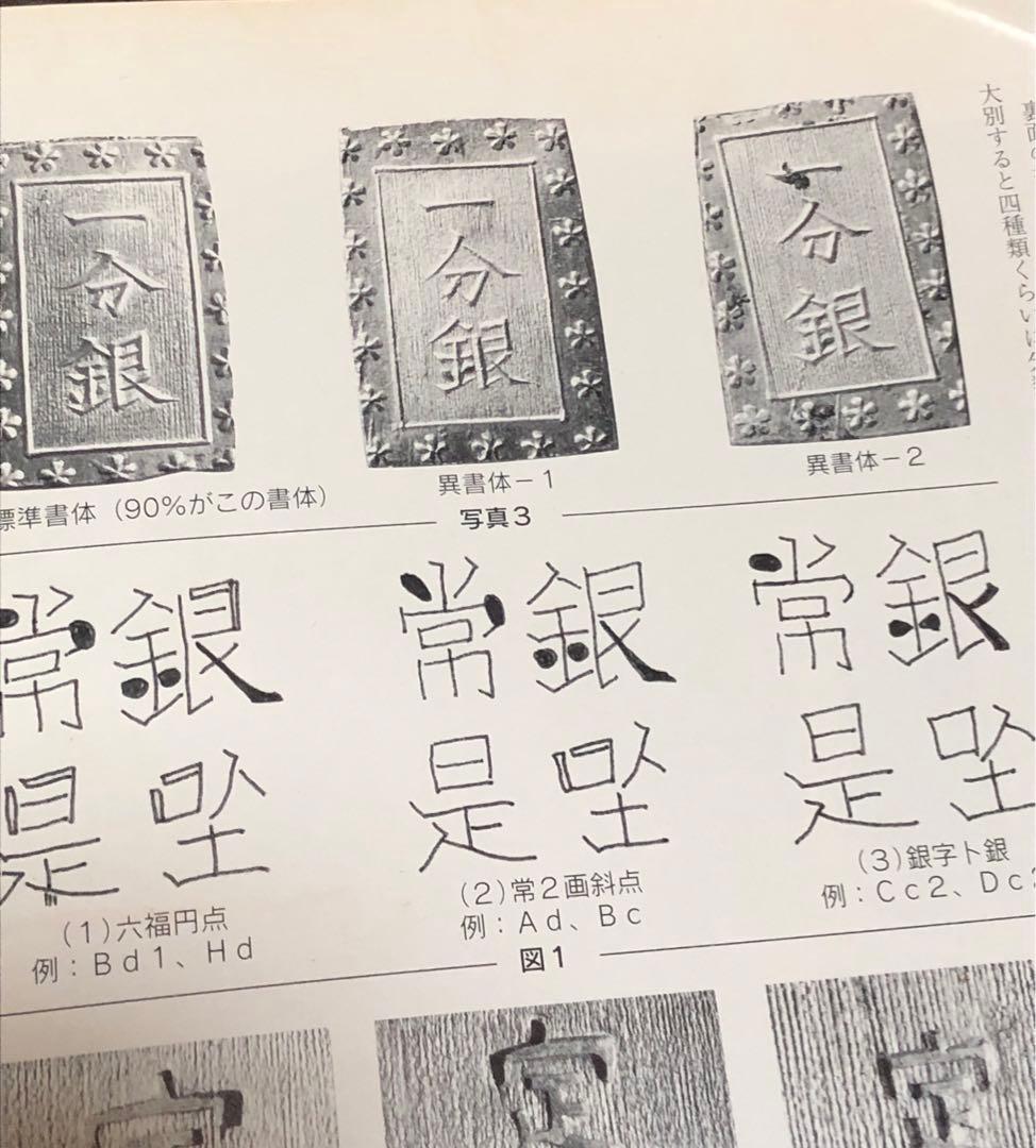 能*ー様 古銭　安政手一分銀　六福円点　Ｆc 2 美品