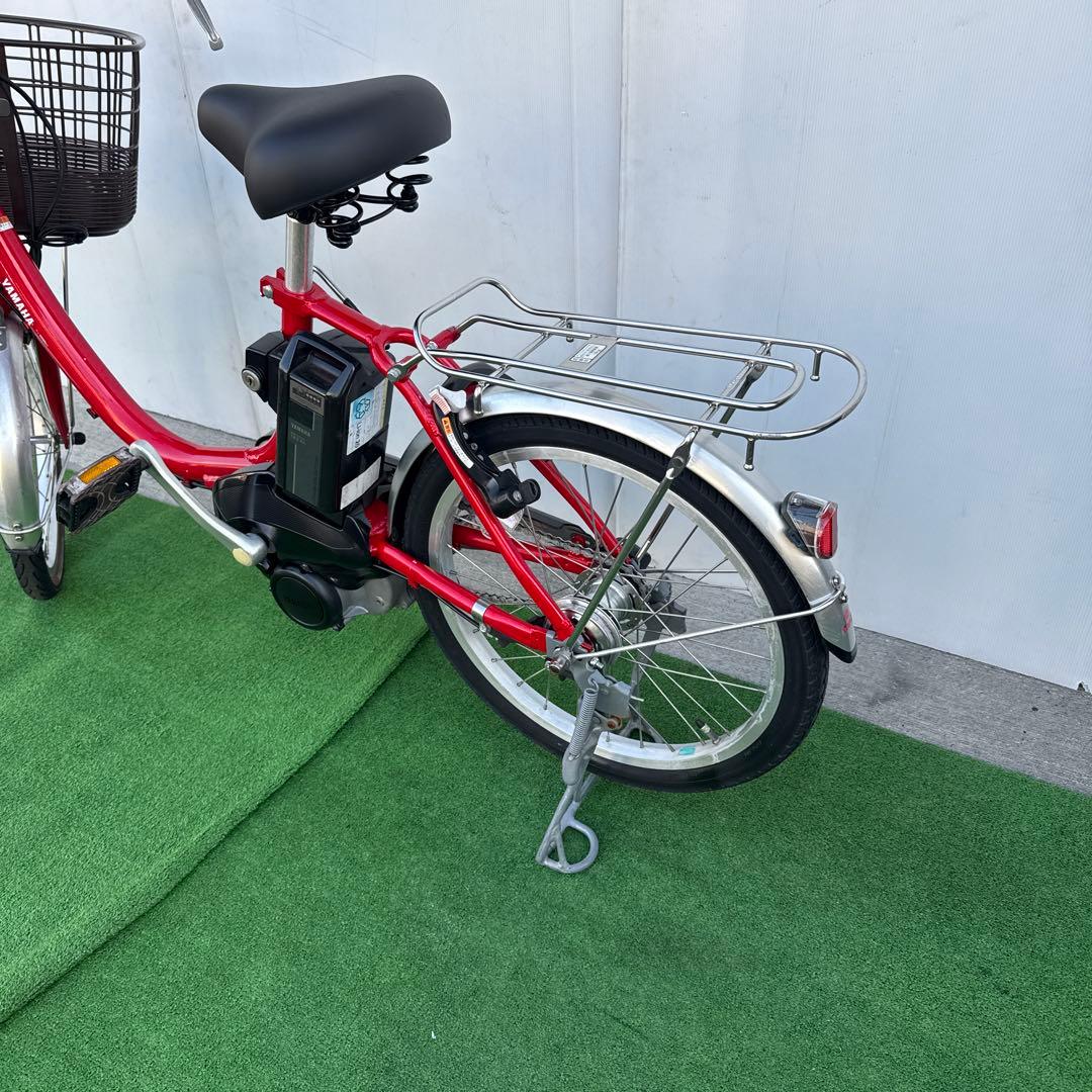 YAMAHAヤマハ電動アシスト自転車20インチ バッテリー12.3Ahレッド美品