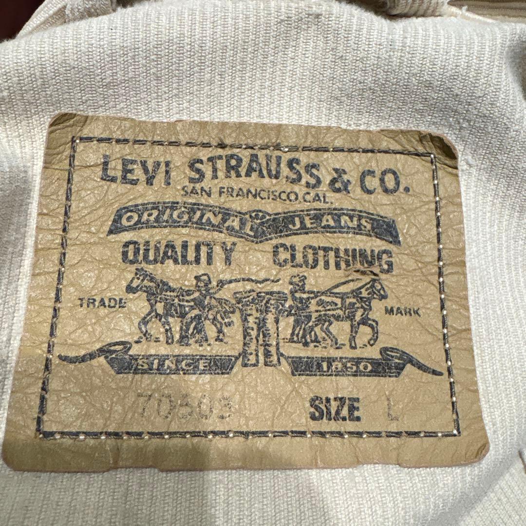 Levi's コーディロイジャケットベージュ　L size イタリア製90年代