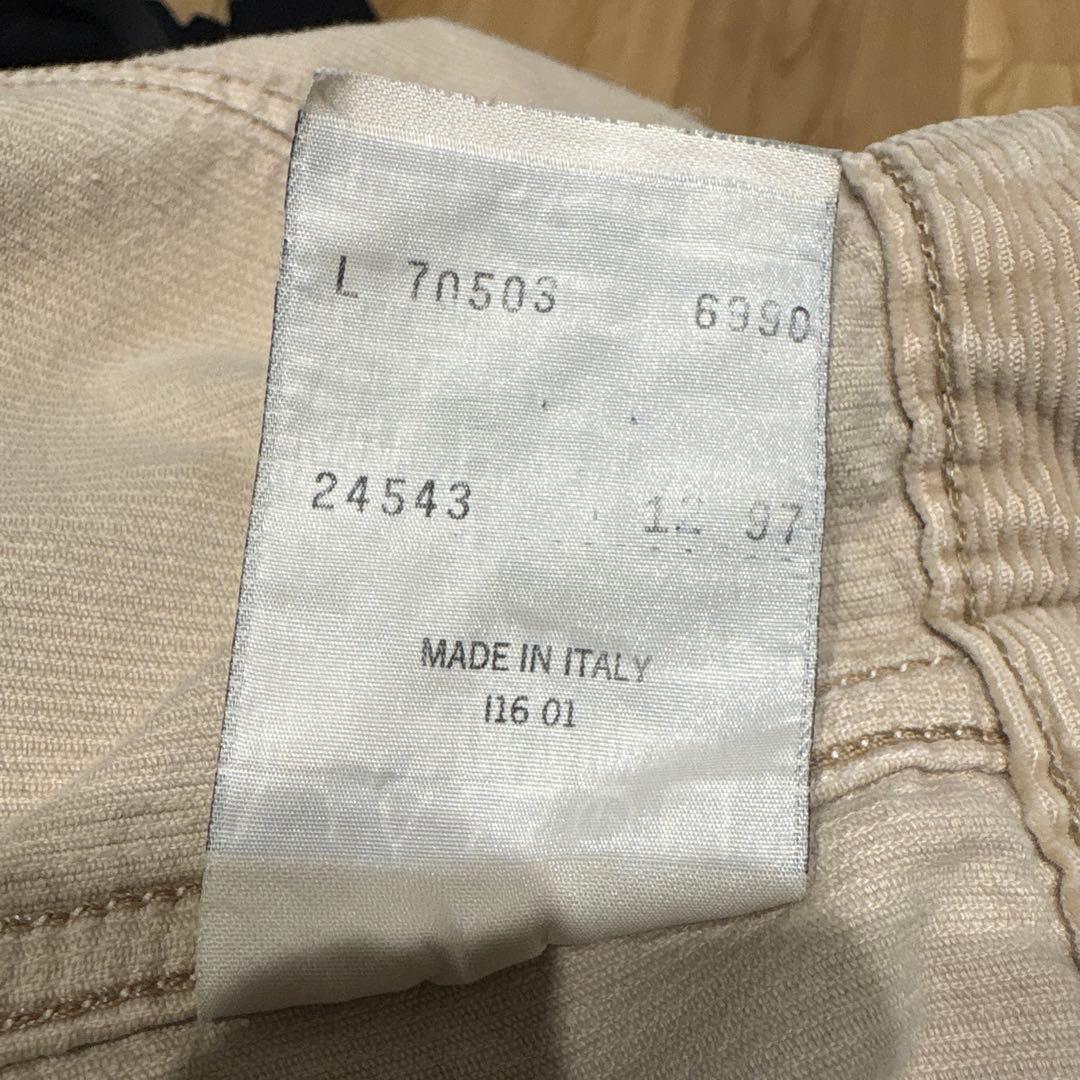 Levi's コーディロイジャケットベージュ　L size イタリア製90年代