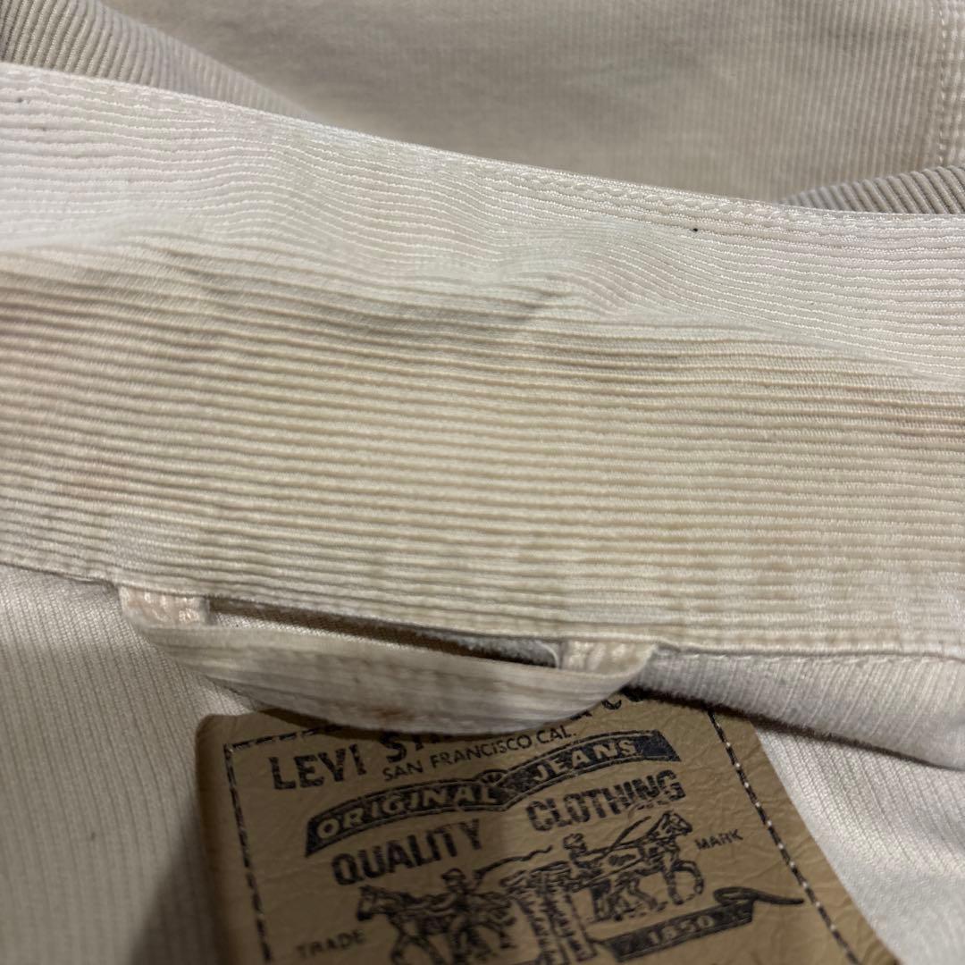 Levi's コーディロイジャケットベージュ　L size イタリア製90年代