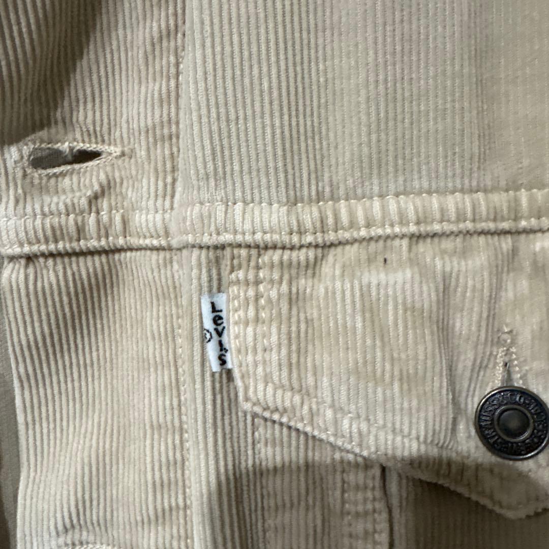 Levi's コーディロイジャケットベージュ　L size イタリア製90年代