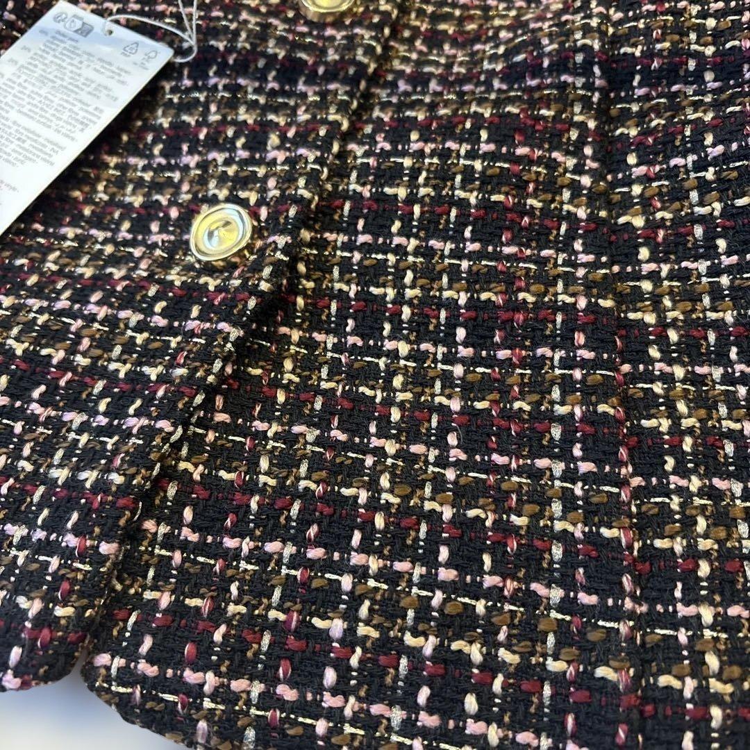 ZARA ベルト付きテクスチャーベスト　M