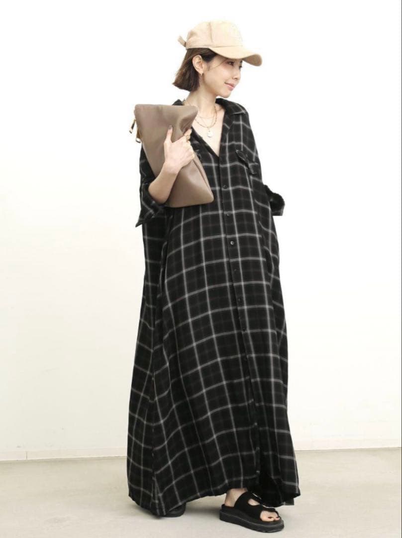 専用【REMI RELIEF】 CHECK SHIRT DRESS