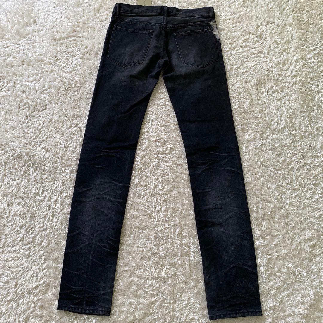 新品！00s Pledge プレッジ デニムパンツ　ダメージ加工　ブラック　46