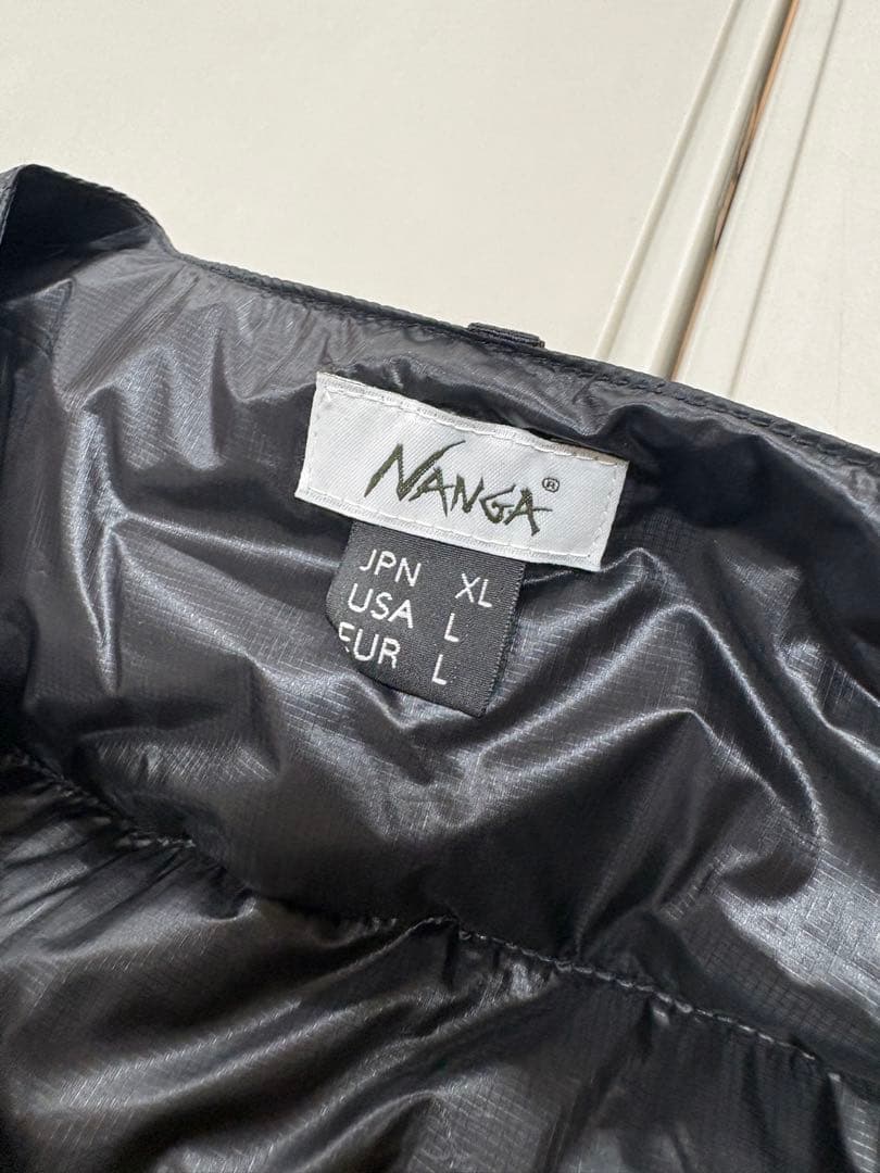 NANGA ナンガ ブラック ダウンベスト XL