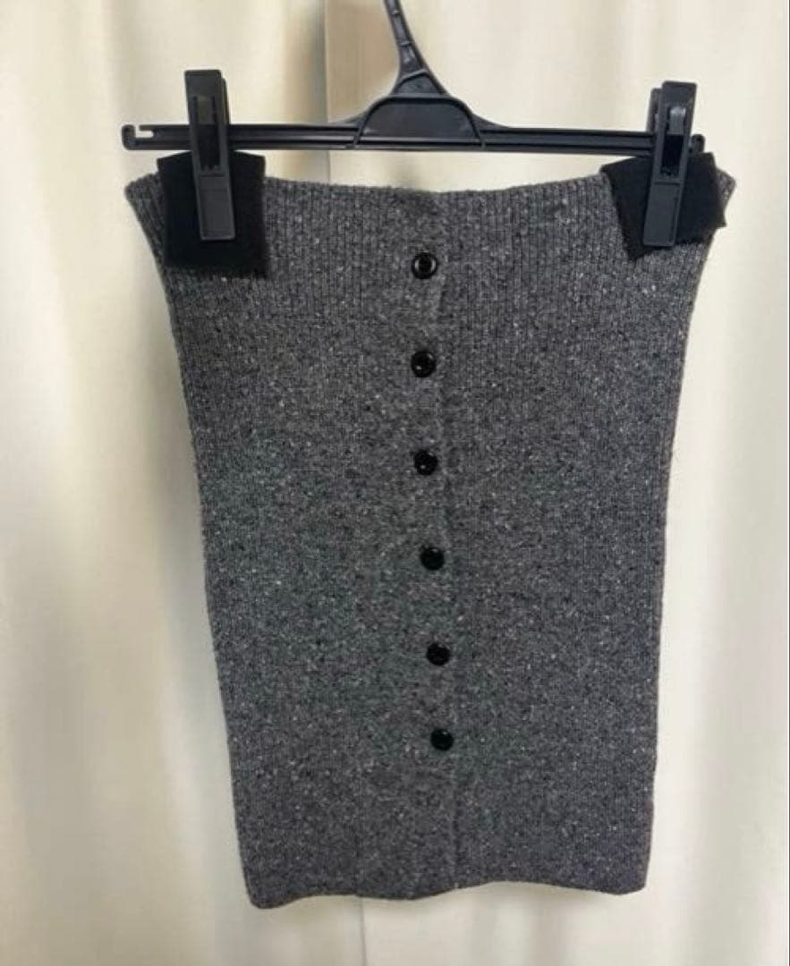 トップス OHOTORO / Mixed Tube Knit charcoal