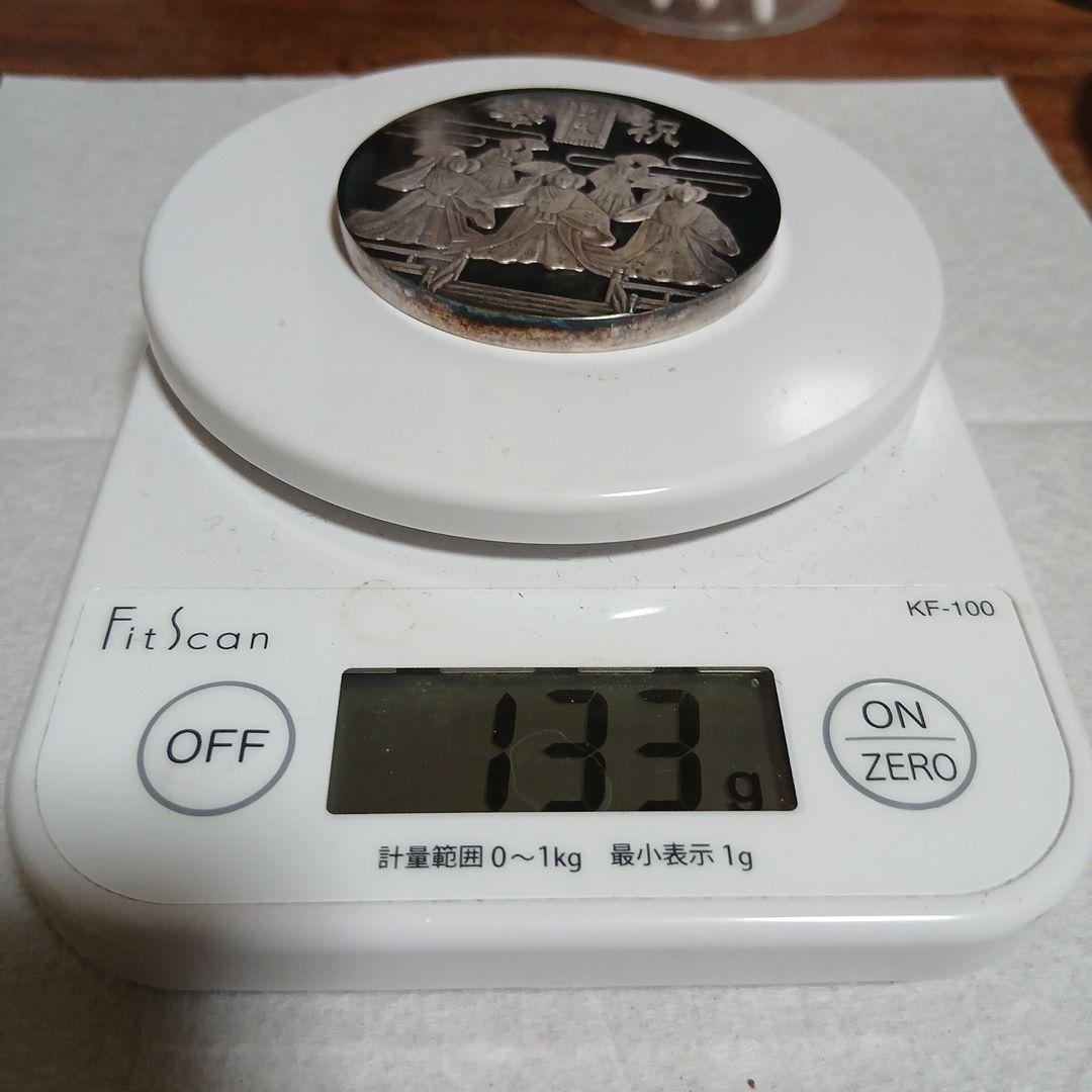 y*p様 【純銀】奉祝　愛子内親王殿下御誕生記念　純銀メダル　約133g　現状品