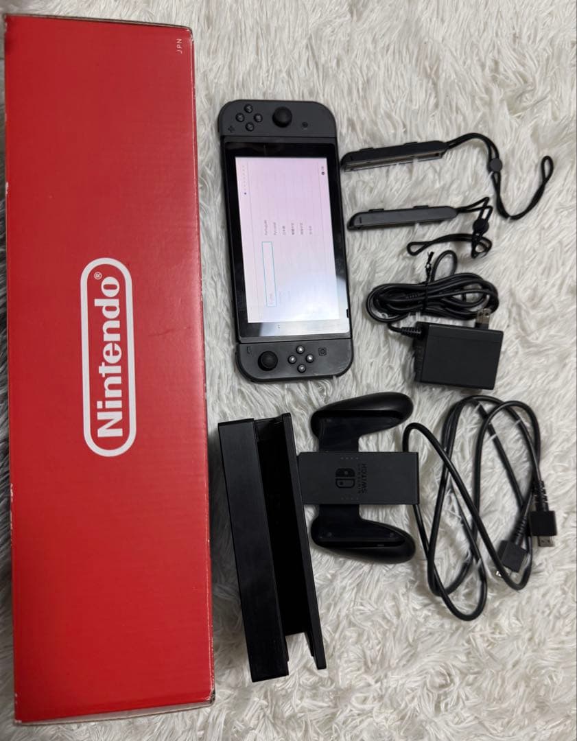 Nintendo Switch 本体 グレー バッテリー強化
