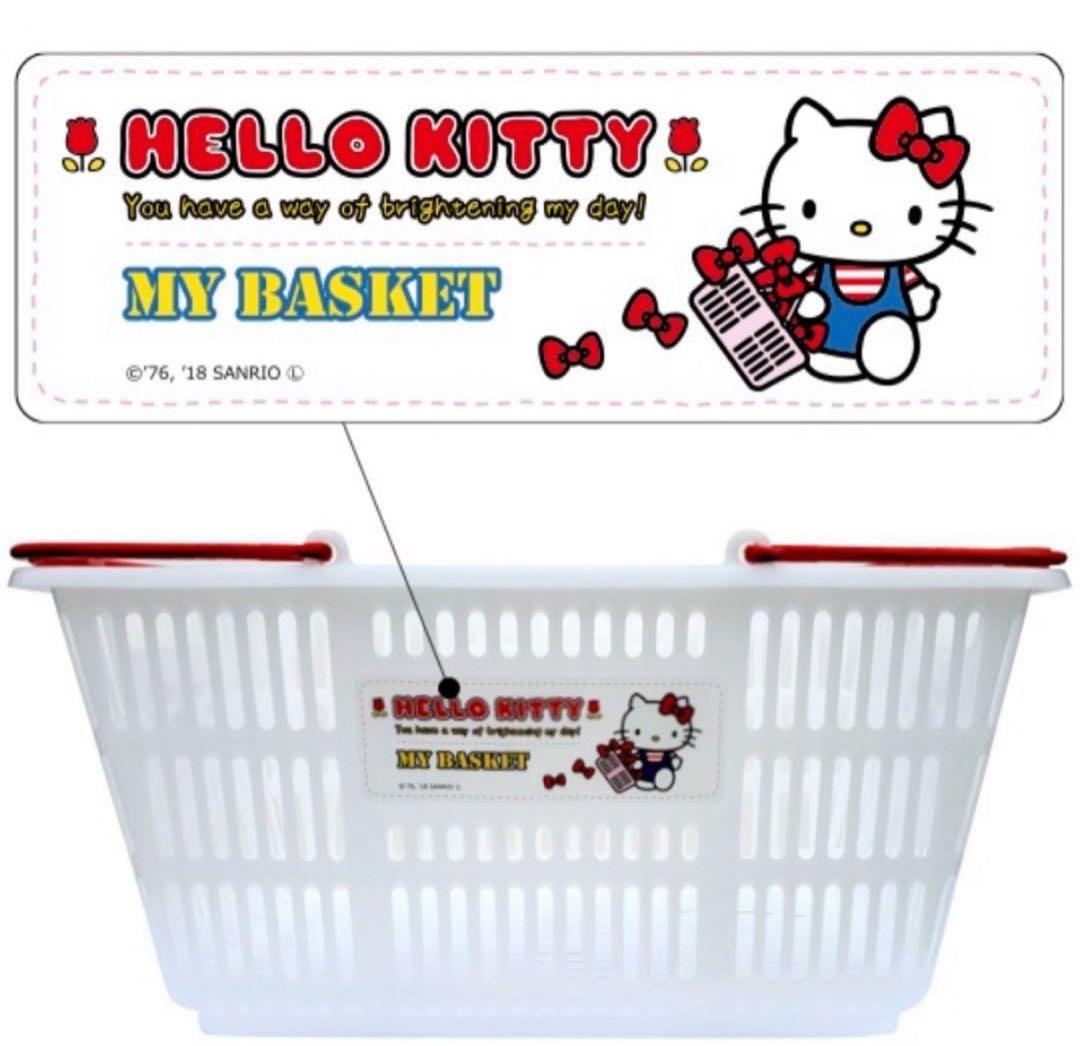 サンリオ　ハローキティ　キティ　マイバスケット　買い物カゴ　33L