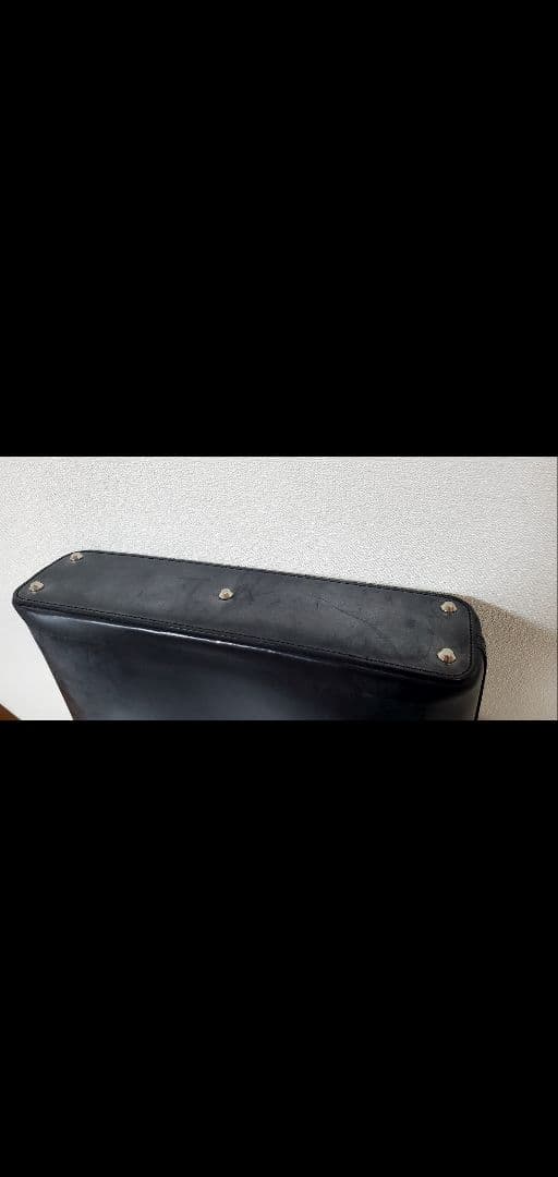 【超美品】万双 トートバッグ ブライドルレザー ブラック