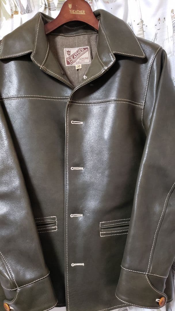 Y'2 LEATHER カーコート EC-76 レザー 革ジャン アメカジ