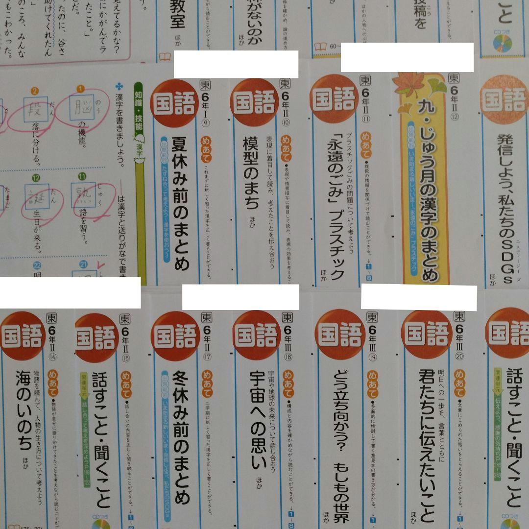 国語　小6　令和7年度 　東京書籍　明治図書　カラーテスト