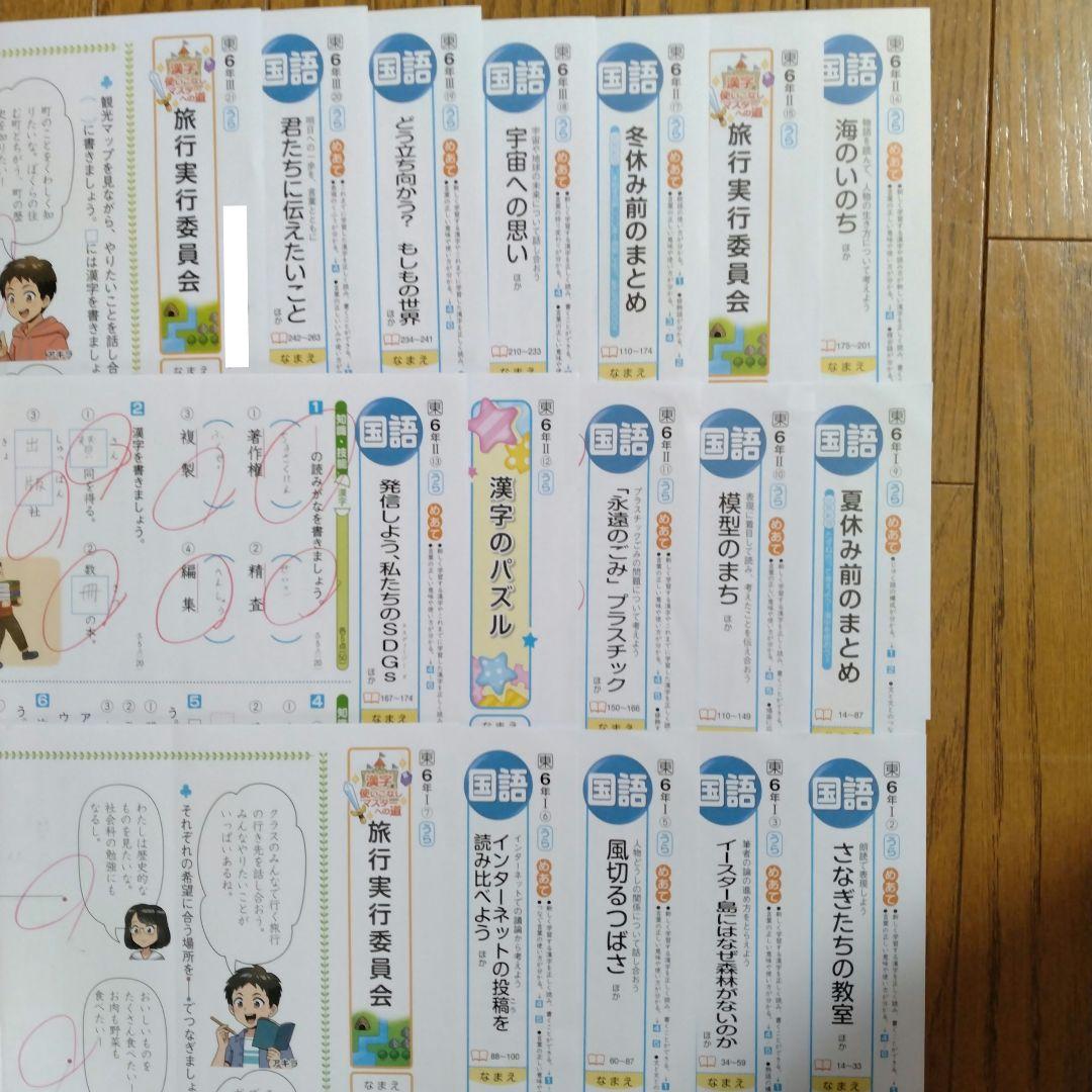 国語　小6　令和7年度 　東京書籍　明治図書　カラーテスト