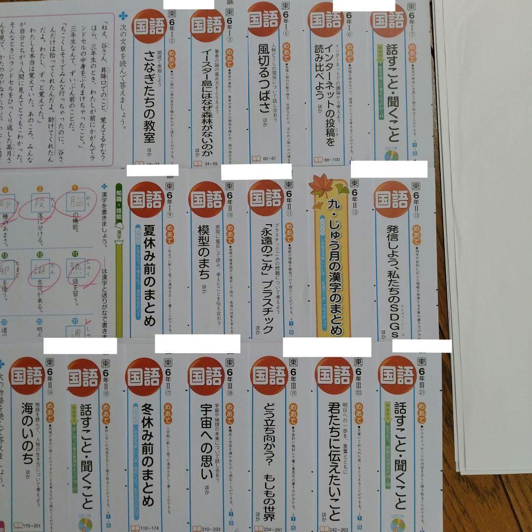 国語　小6　令和7年度 　東京書籍　明治図書　カラーテスト