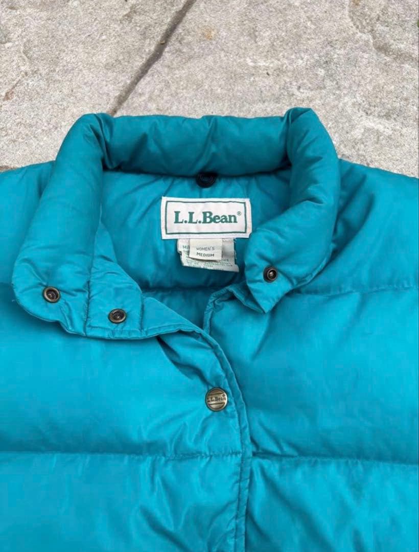 希少ロゴなし　70s〜80s/ LLBean 短丈 ダウンベスト