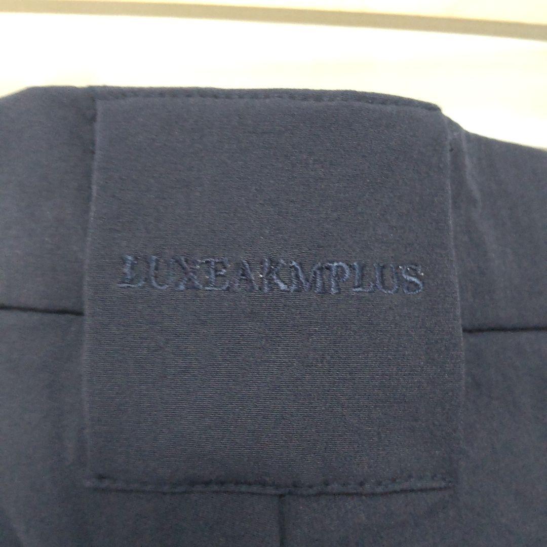LUXEAKMPLUS 未使用 ゴルフ サイドロゴ スラックスパンツ M 紺