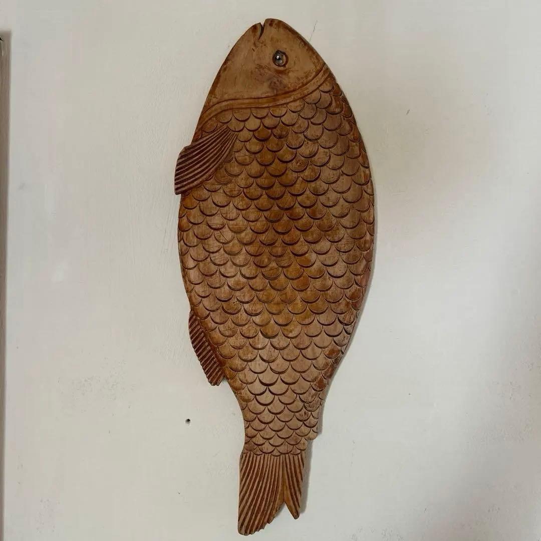 イギリスアンティーク　魚のカッティングボード