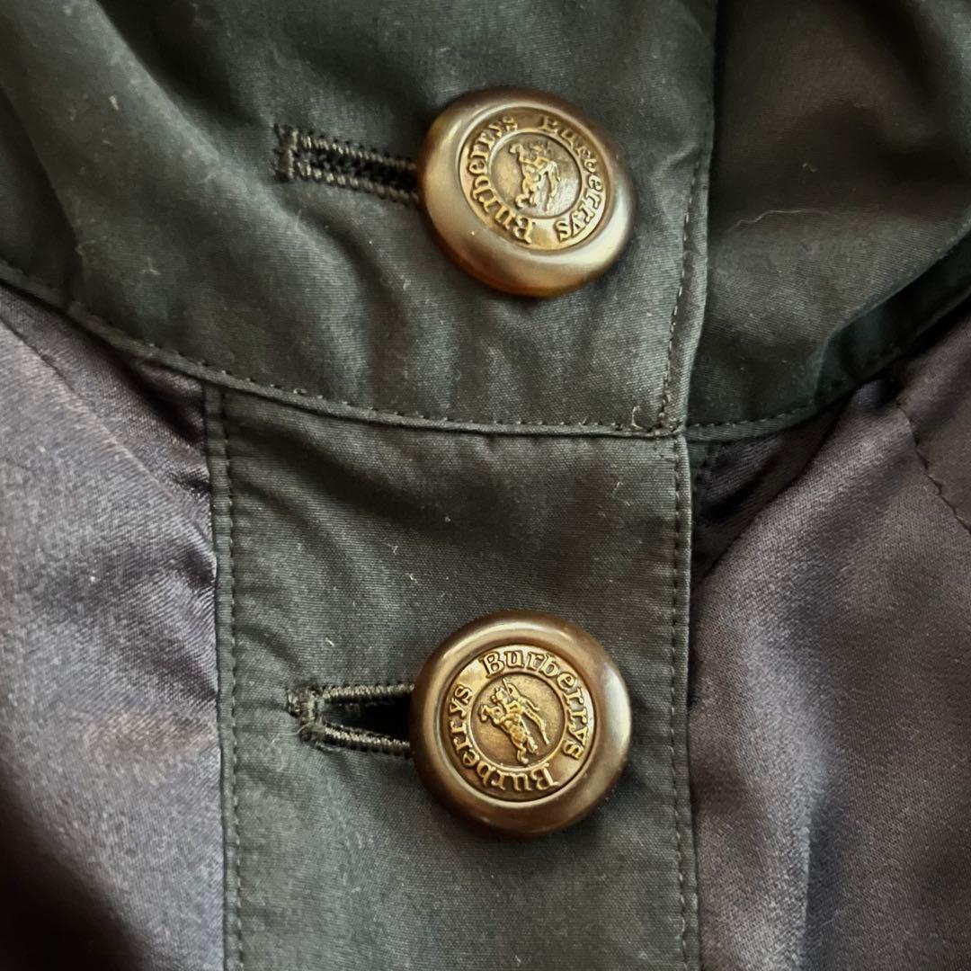 バーバリー　Burberry キルティングコート　ウエスト　黒
