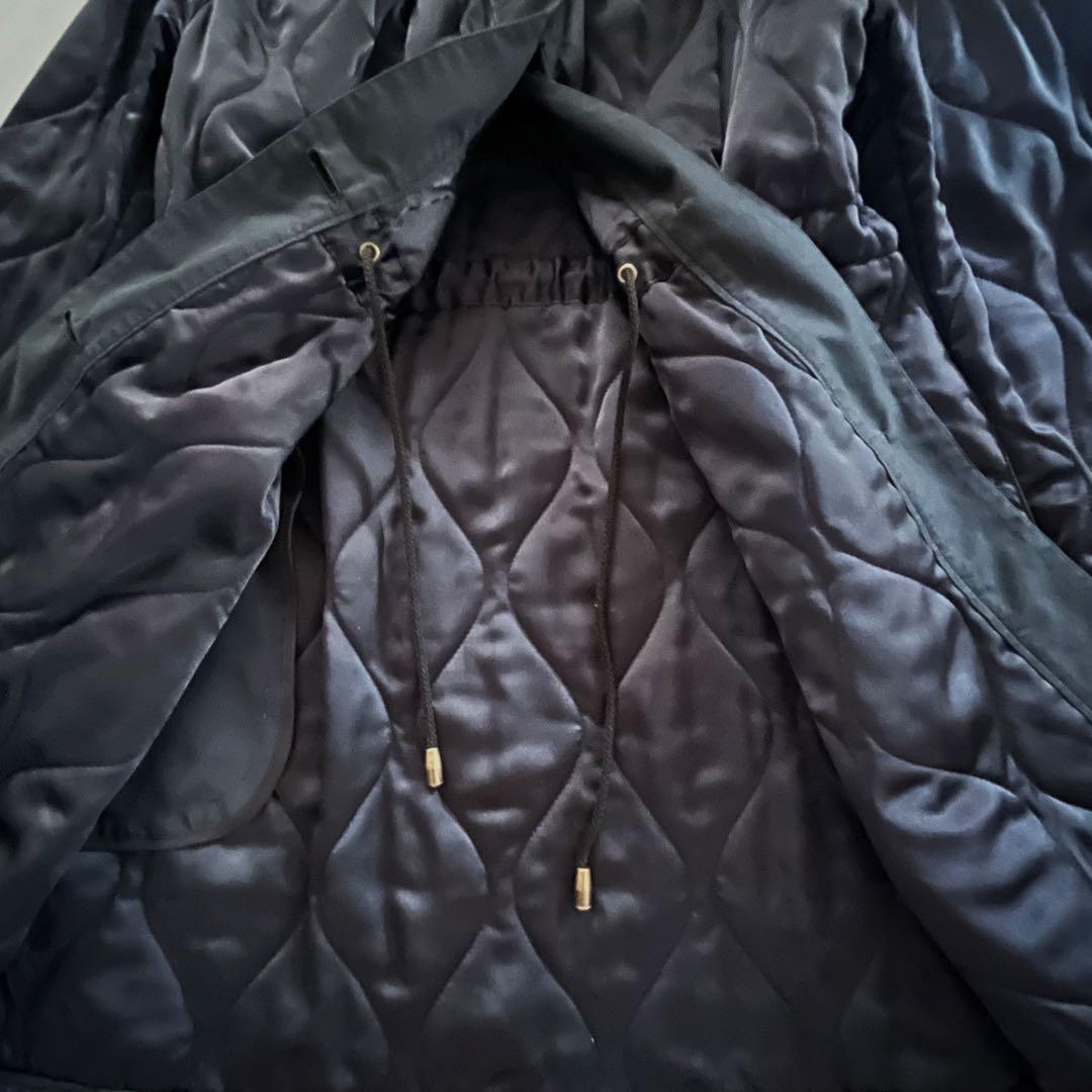 バーバリー　Burberry キルティングコート　ウエスト　黒