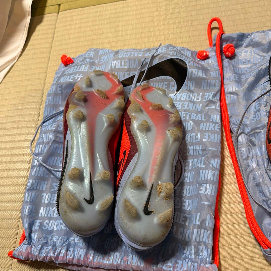 Nike Phantom サッカーシューズ オレンジ/グレー 収納袋付き26.5