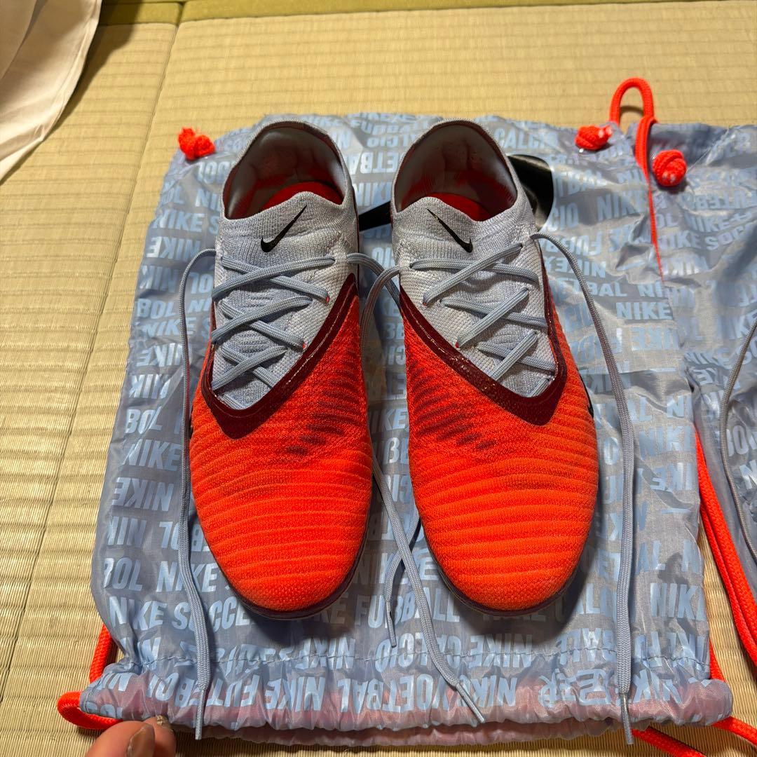 Nike Phantom サッカーシューズ オレンジ/グレー 収納袋付き26.5