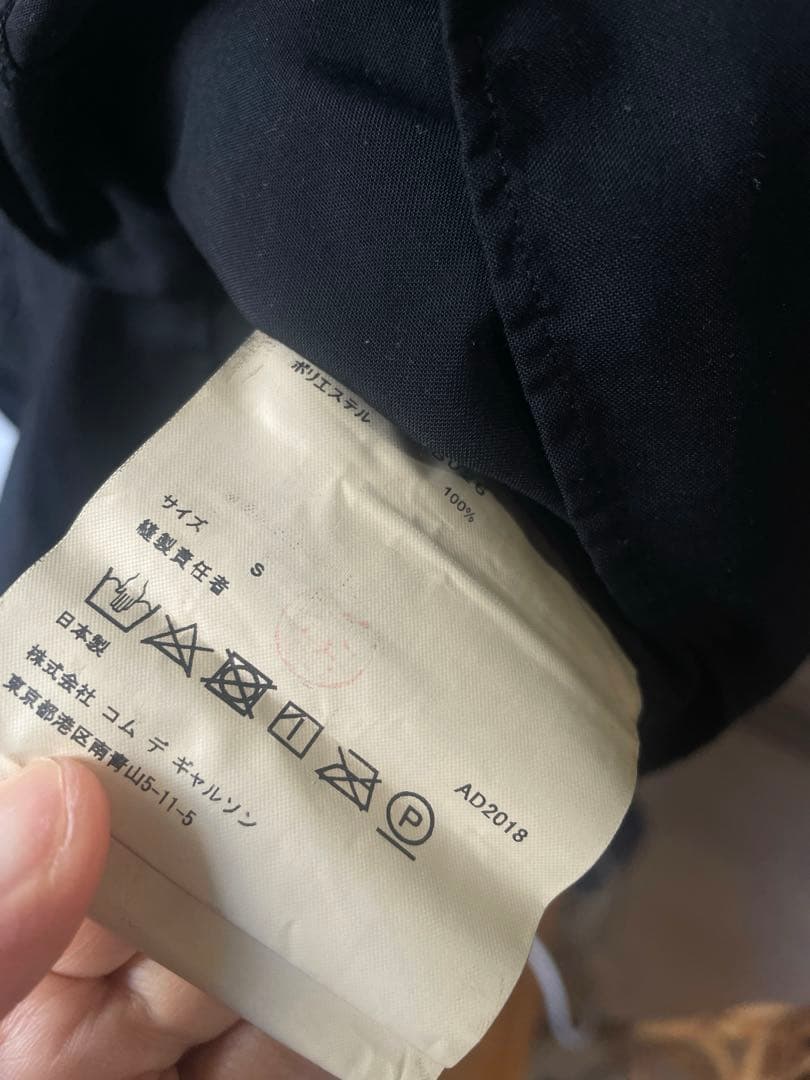 ✴︎COMME des GARÇONS AD2018 丸襟ブラウス S ブラック