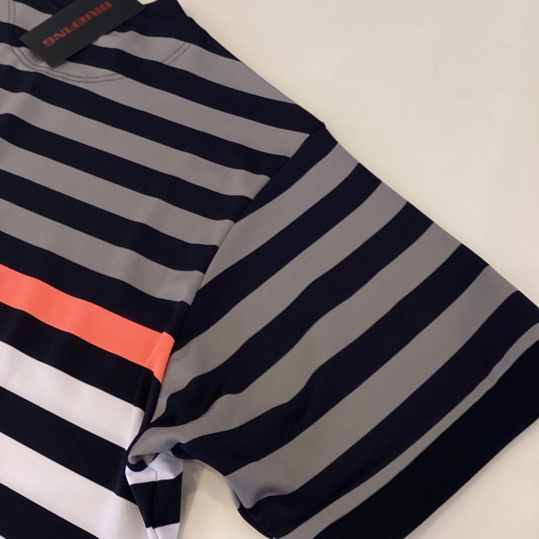 新品　BRIEFING MARINE STRIPE HIGHNECK RF