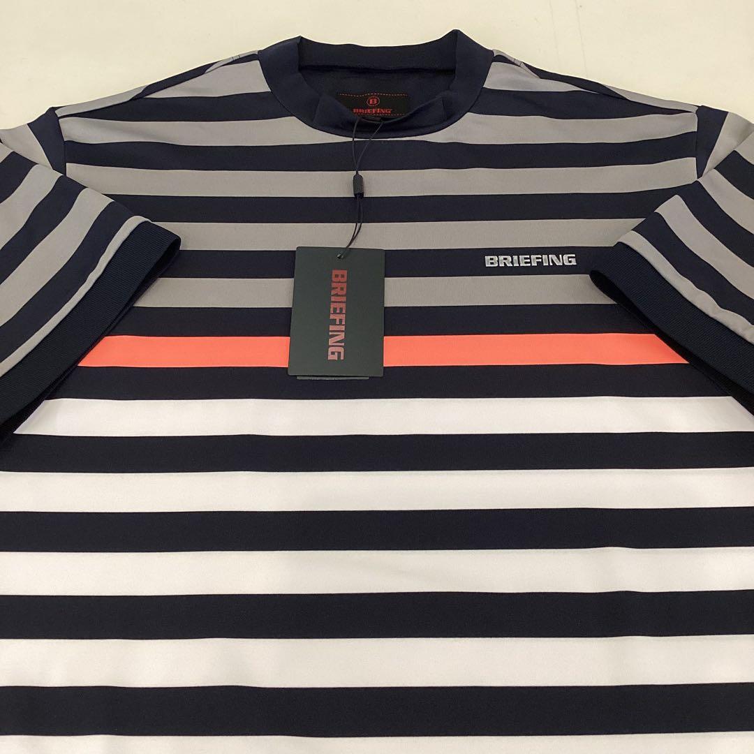 新品　BRIEFING MARINE STRIPE HIGHNECK RF