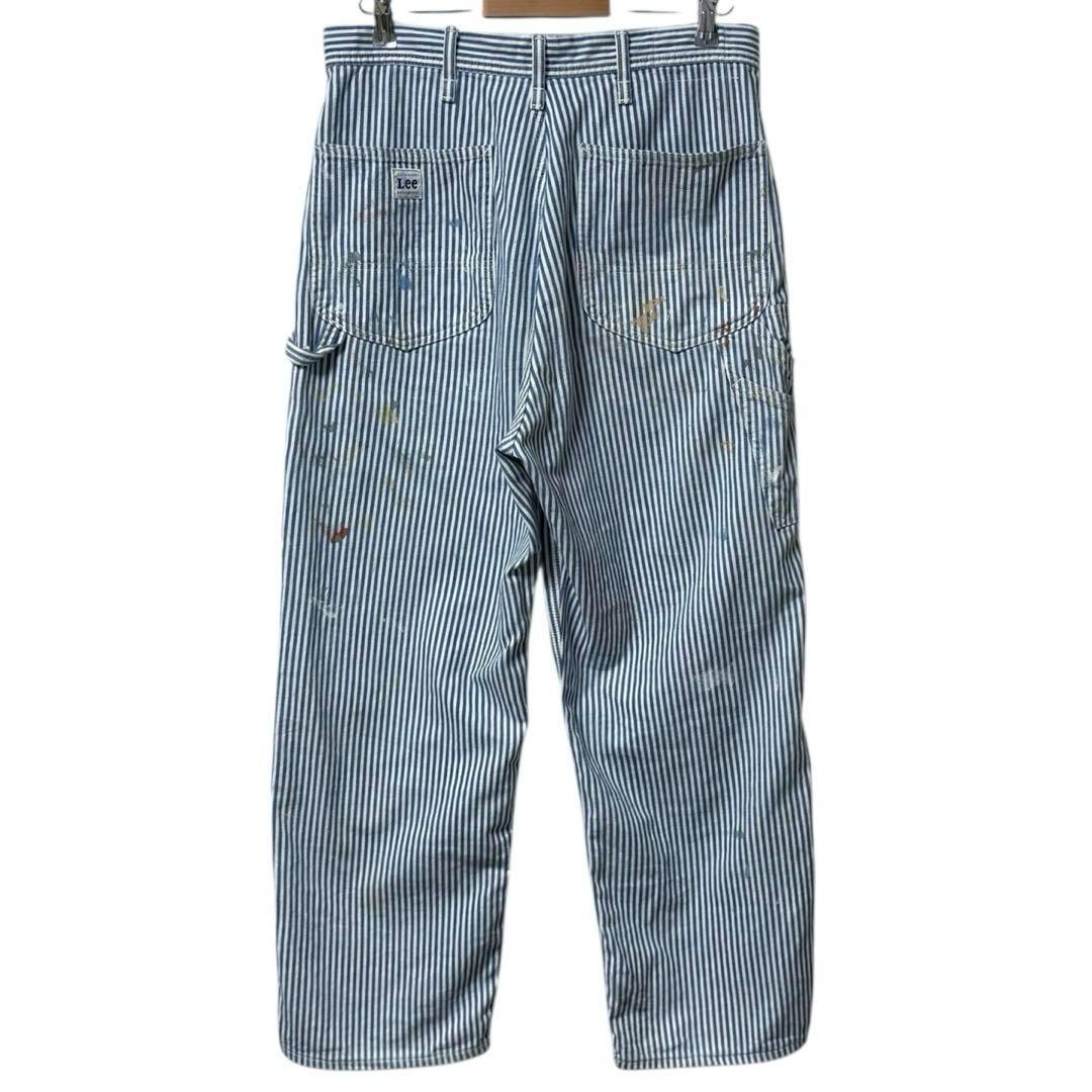 Lee ダブルニーペインターパンツ ヒッコリー ペイント ペンキ 1点物