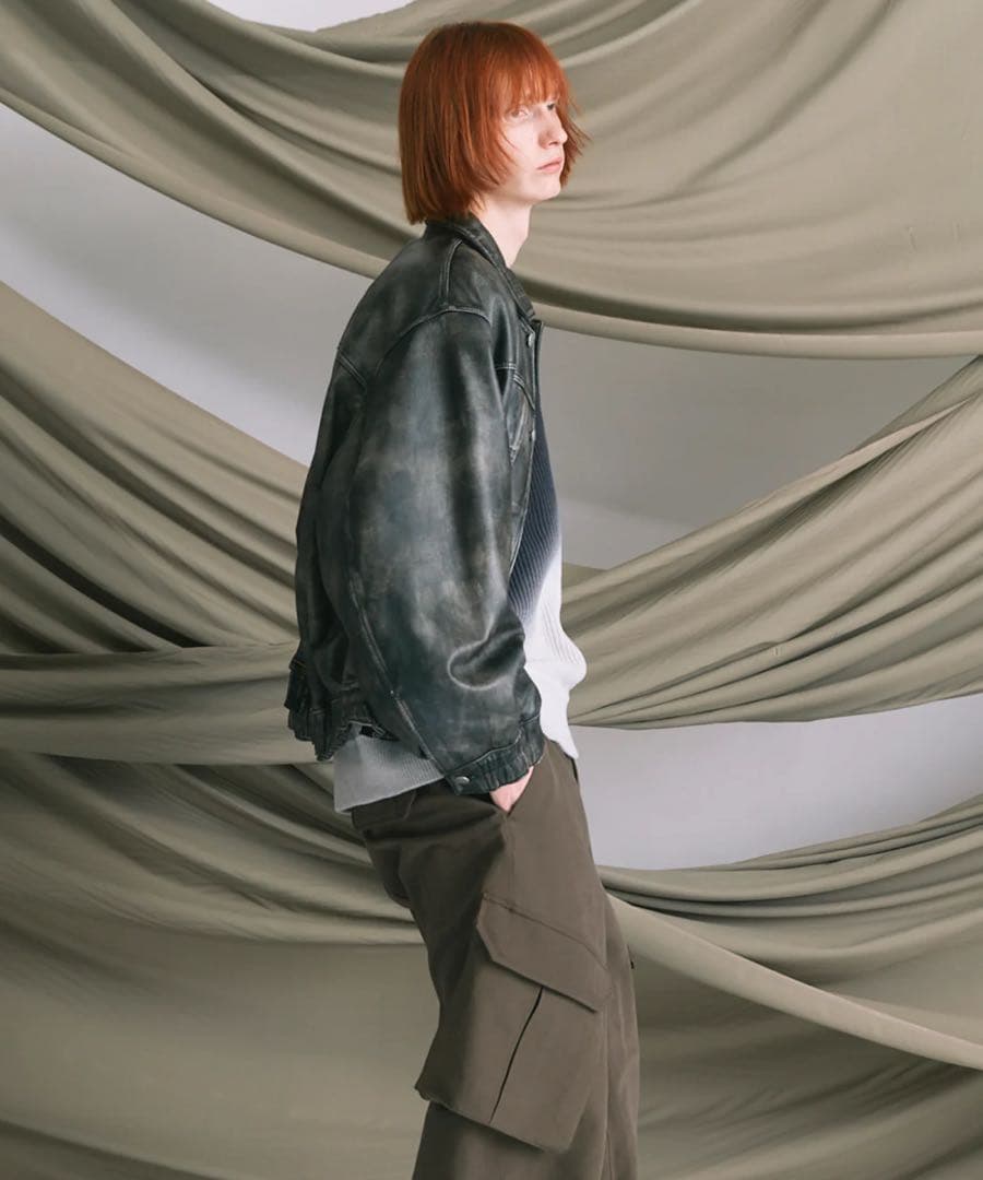 メゾンスペシャル　Sheep Leather Trucker Jacket