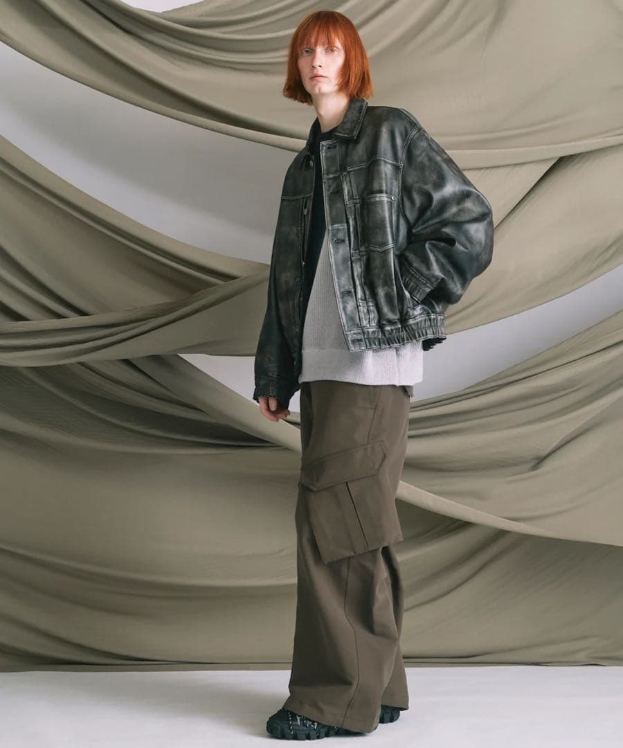 メゾンスペシャル　Sheep Leather Trucker Jacket