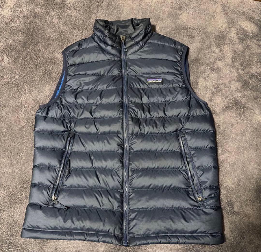 【超美品】Patagonia ダウンベスト ネイビー S
