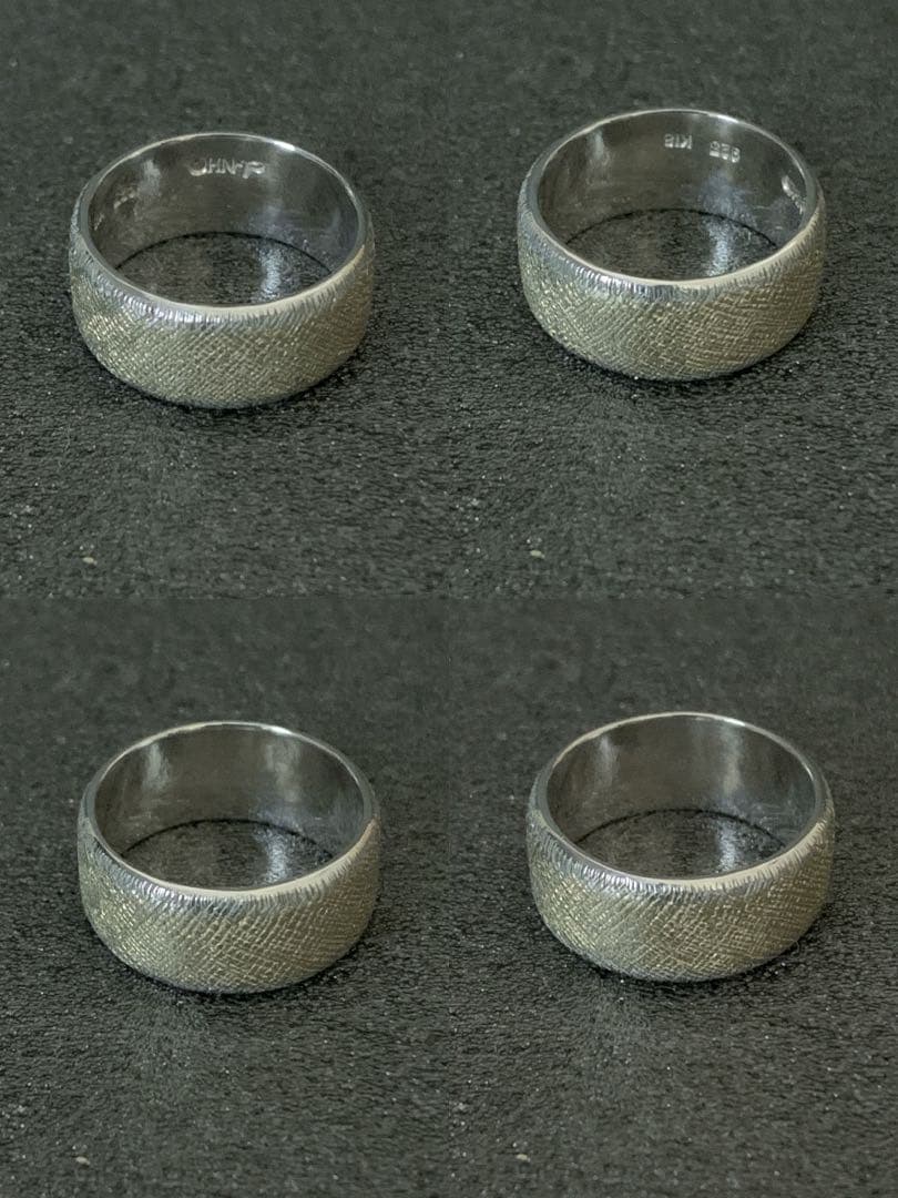 あさひ　リング　指輪　d-NH 925 K18 金箔　布目象嵌