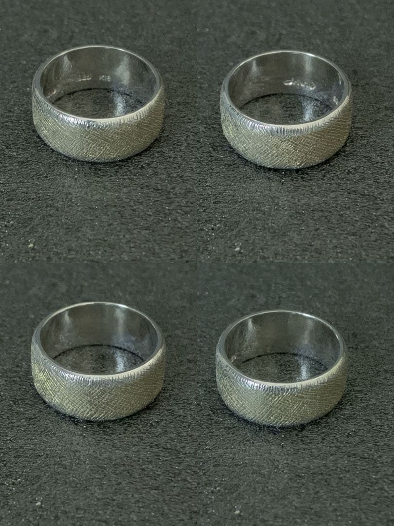 あさひ　リング　指輪　d-NH 925 K18 金箔　布目象嵌