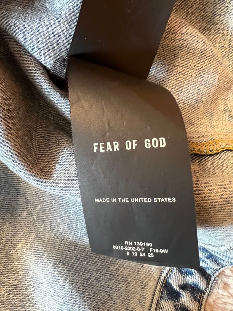 FEAR OF GOD SIXTH COLLECTION デニムジャケット S