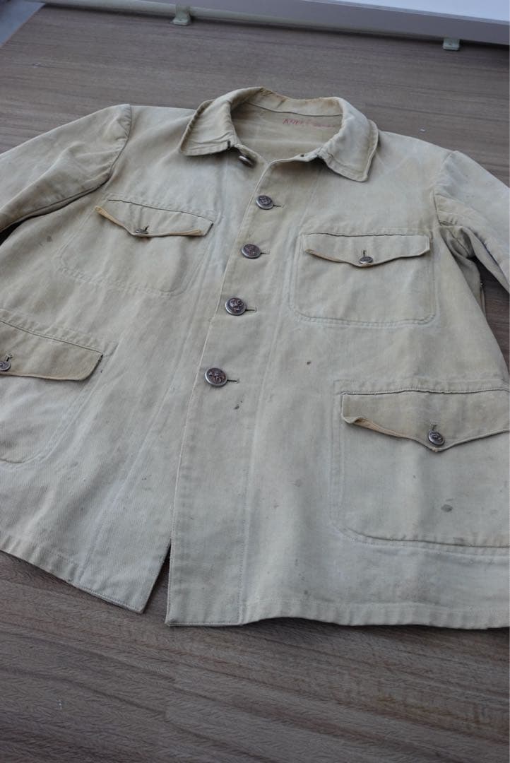 40’s～50‘s hunting jacket animal button