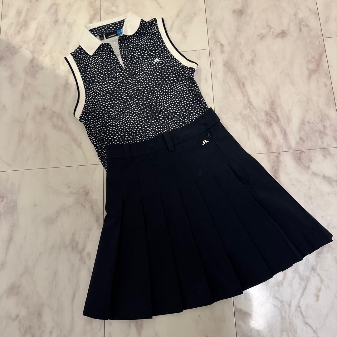 J.Lindeberg トップス スカート セットアップ XS ネイビー
