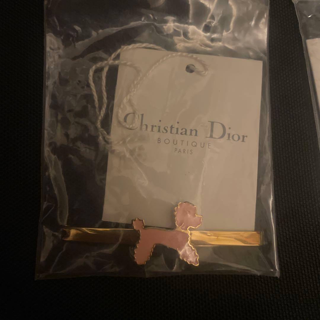 Christian Dior 犬シルエット ヘアピン 2点セット