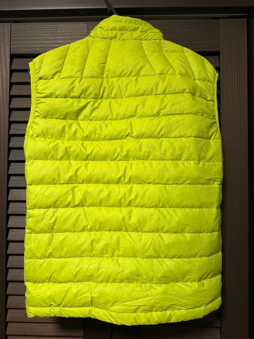 patagonia ダウンベスト XS 蛍光イエロー