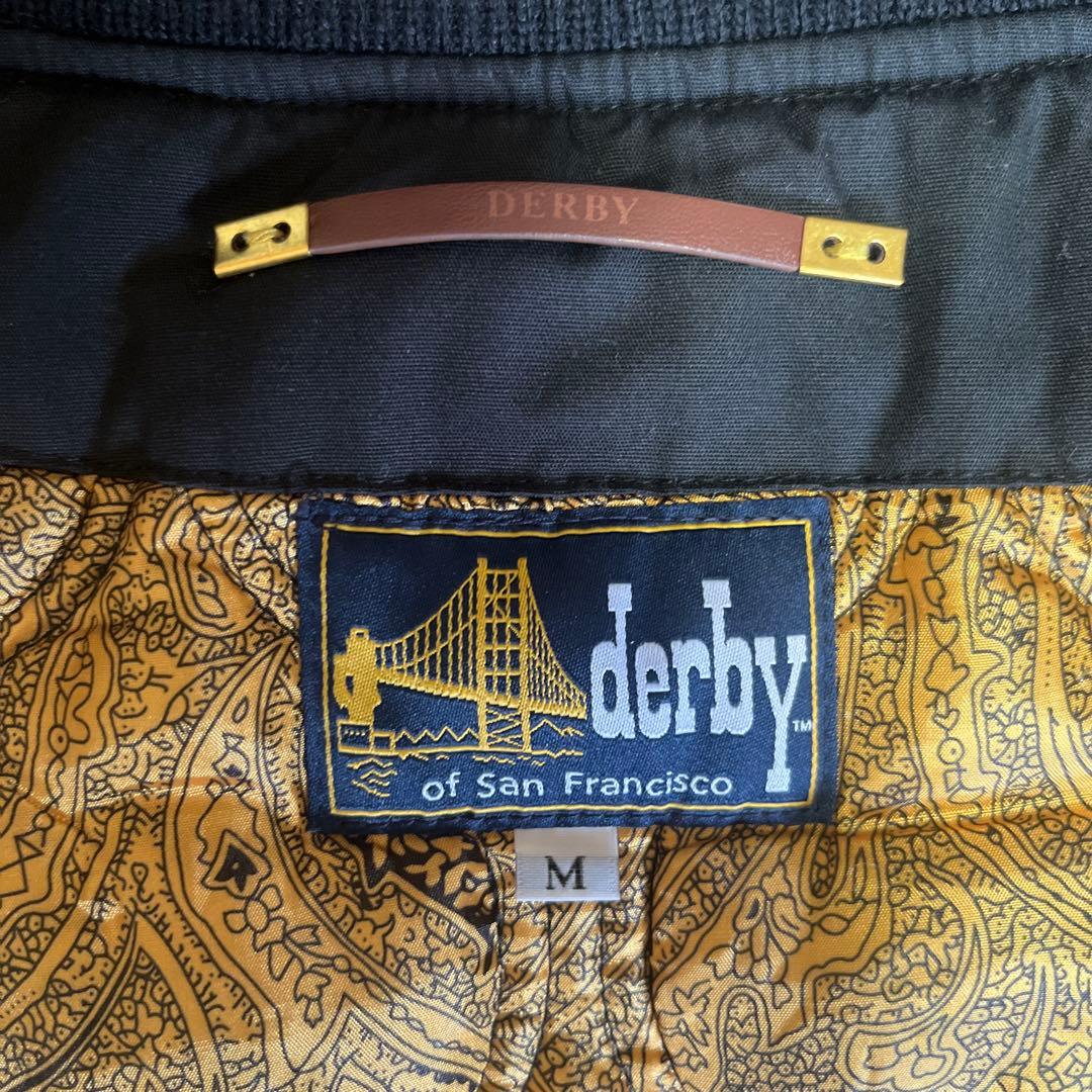 derby of San Francisco 黒金　ダウンベスト Mダービー