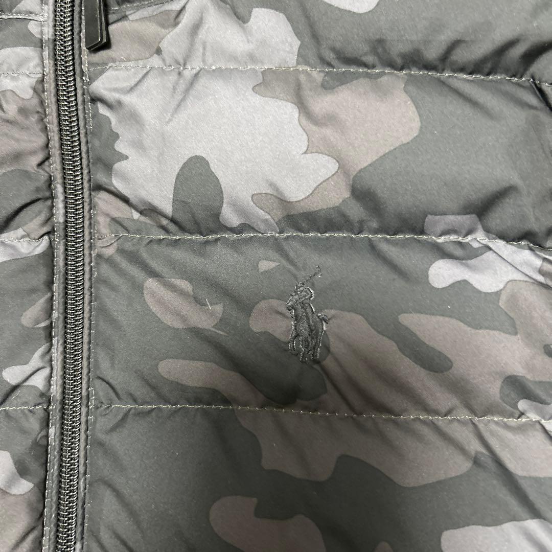 Polo Ralph Lauren ブラックグレー迷彩 ダウンベスト