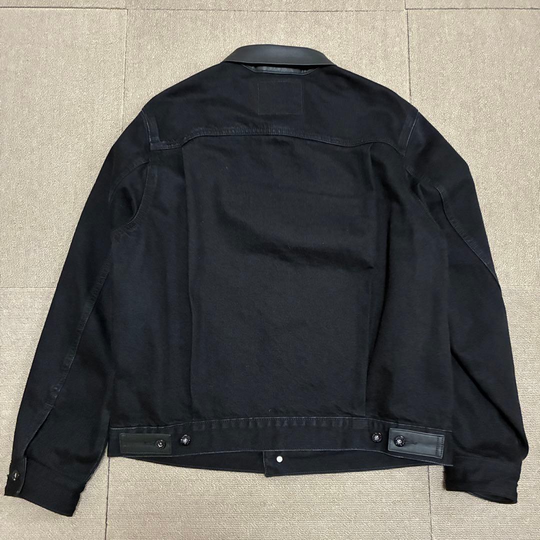 EDIFICE 別注 Levi’s トラッカージャケット 黒 襟レザー M