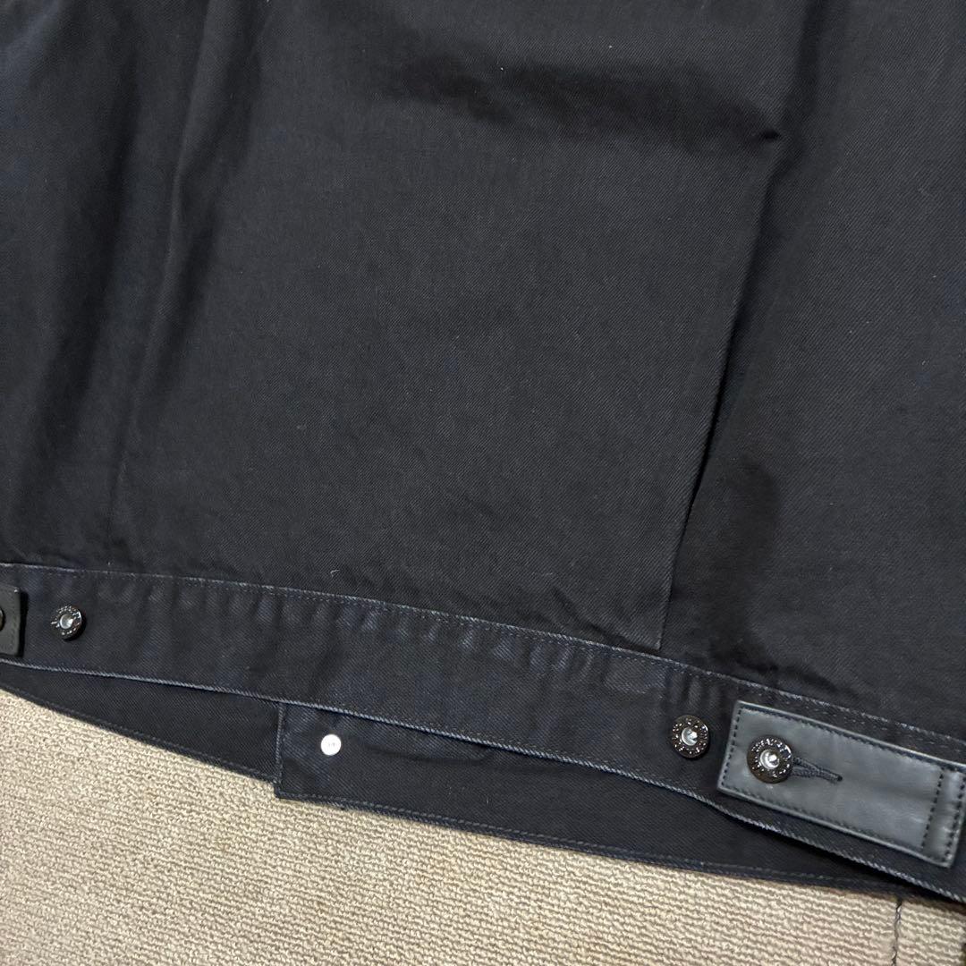 EDIFICE 別注 Levi’s トラッカージャケット 黒 襟レザー M